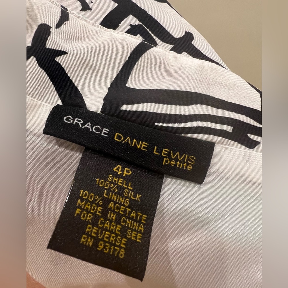 100% silk Gracie Dane Lewis skirt size 4P - Picture 9 of 11
